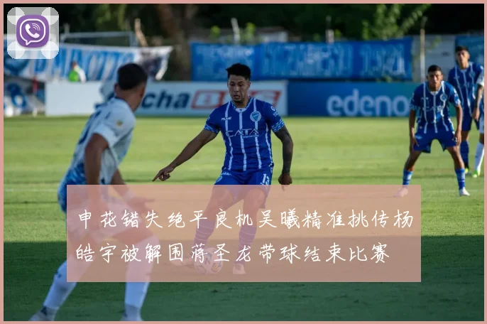 申花错失绝平良机吴曦精准挑传杨皓宇被解围蒋圣龙带球结束比赛